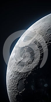 Realistic Hyper-detail Capturing The Moon\'s Beauty With Macro Lens And Cryengine