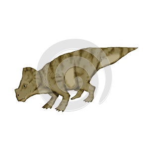 Realistic illustration of a dinosaur of the montanoceratops species
