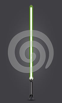 Realistic illustration of a lightsaber