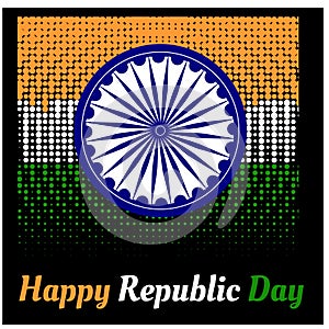 Realistic Indian Republic Day Vector Illustration