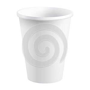Realistic IsolatedPaper Cup, Vector Image