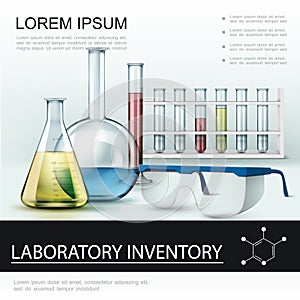 Realistic Laboratory Inventory Poster