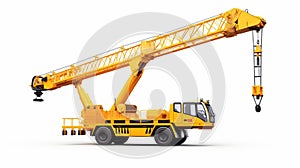 Realistic Lcb Crane: Detailed Rendering Of Large Construction Equipment