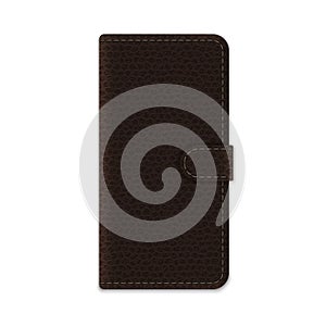 Realistic leather phone case