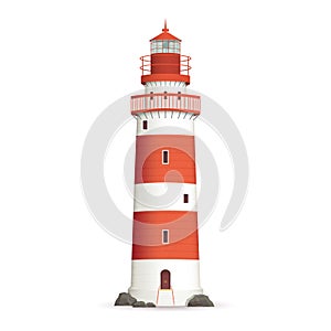 Realistic Lighthouse Illustration