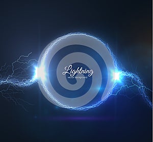 Lightning vector background. EPS10 photo