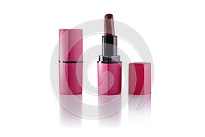 Realistic lipstick mockup set. Vector 3d pink red purple color pomade tube. Beauty fashion women accessory. elegant