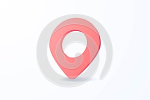 Realistic location 3d icon design illustrations