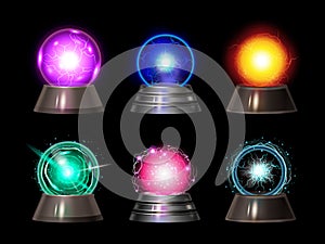 Realistic Magic Balls Set