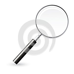 Realistic Magnifying Glass Vector