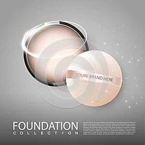 Realistic Makeup Cosmetic Template