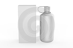 Realistic mockup bottle for drinks.