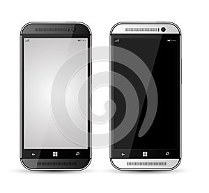 Realistic mockup smartphone