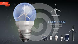 Realistic Modern Electricity Template