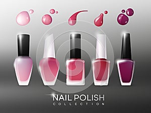 Realistic Nail Polish Collection
