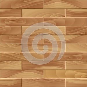 Realistic Natural Brown Wood seamless pattern. Wooden plank, textured board, black floor or wall repeat texture. Vector