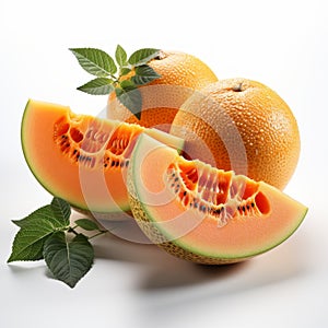 Realistic Orange Fruit With Softbox Lighting - Detailed Rendering photo