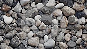 Realistic Pebble Wall Texture Design Photo With Hyperrealism Style