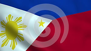 Realistic Philippines flag