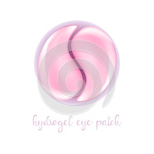 Realistic pink hydrogel eye patch