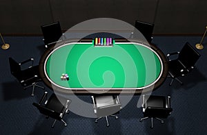 Realistic Poker Table
