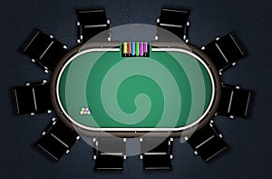 Realistic Poker Table
