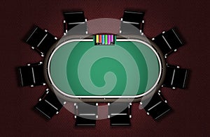 Realistic Poker Table