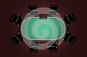 Realistic Poker Table