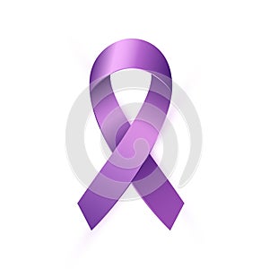 Realistic purple Awareness Ribbon to World Lupus Day.