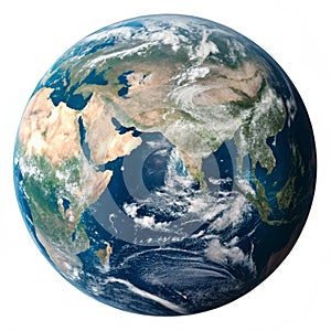 Planet space isolated on white background