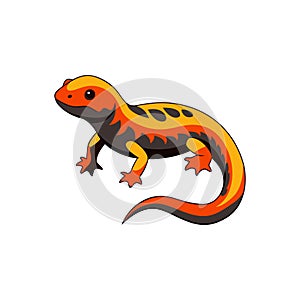 Realistic Representation of Chinese Fire-Bellied Newt photo