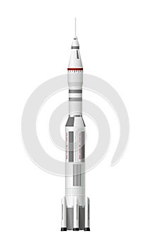 Realistic Rocket Illustration