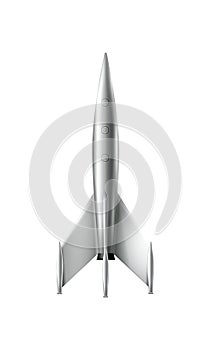 Realistic Rocket Illustration