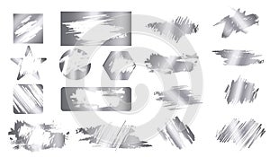 Realistic scratch card element set