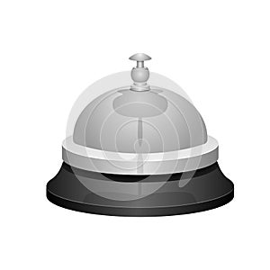 Realistic service bell vector design illustration