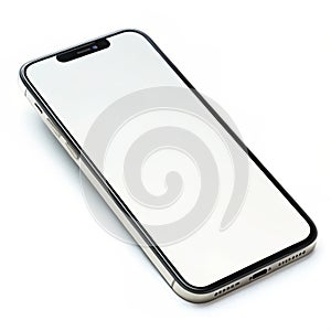 Smartphone mockup isolated on white background