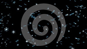 Realistic snow in 4K. 3d rendering background