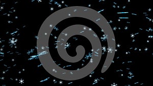 Realistic snow in 4K. 3d rendering background