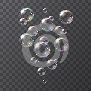 Realistic soap bubbles