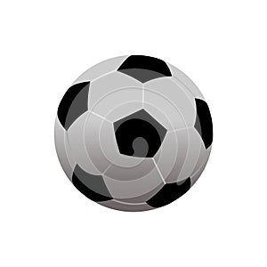 Realistic soccer ball icon. Vector illustration eps 10