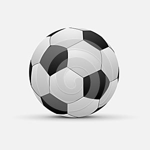 Realistic Soccer ball isolated