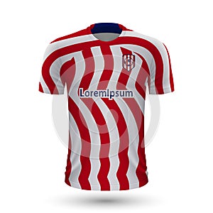 Realistic soccer shirt Atletico Madrid photo