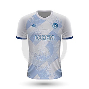 Realistic soccer shirt Dynamo Kyiv 2022, jersey template for foo