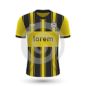 Realistic soccer shirt Vitesse 2022, jersey template for footbal photo