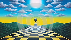 Realistic Surreal Solar Power Painting By Magritte In Ultra Hd