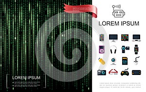 Realistic Tech Colorful Template