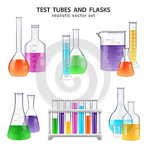 Realistic Test-Tubes Retorts Set