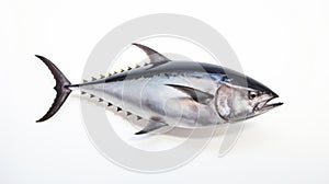 Large Tuna Fish In Jack Levine Style Against White Background