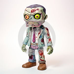 Realistic Toy Zombie Vinyl Figure With Hyper-detailed Rendering