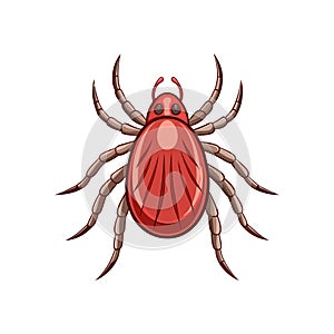 Realistic Twospotted Mite Artwork Highlighting Its Features photo